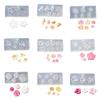 Flower Nail Art Silicone Molds Flower Molds Plumeria Flower Nail Art Decorations Manicure Template Moulds for Woman