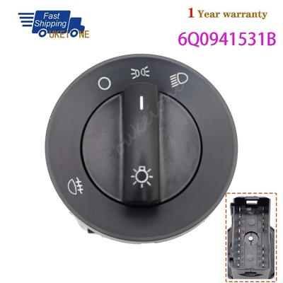 6Q0941531B For VW Volkswagen POLO Chrome Headlight Switch Auto Car Head Lamp Switch Car Accessories