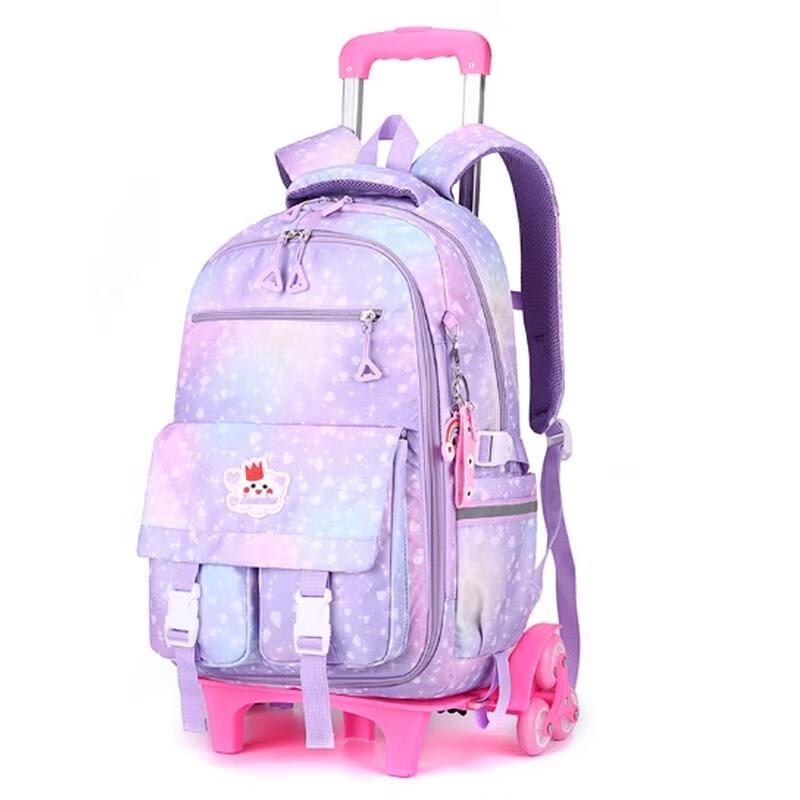 MIAOQIAO Rolling Student Backpack