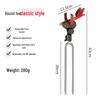 Universal Anti-shake Fishing Rod Holder with Self-locking Turret Bracket and Extended Ground Stake