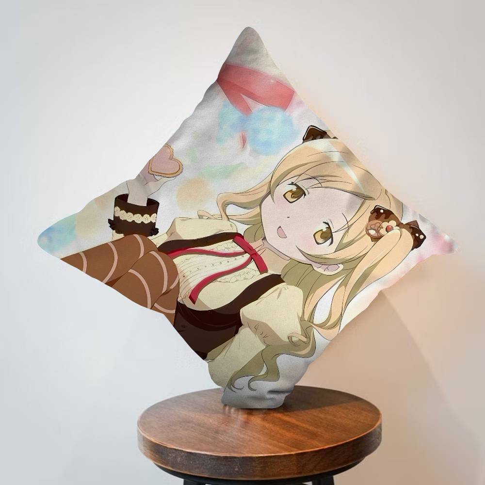 Kawaii Mami Tomoe Pillow Gift Home Office Decoration Pillow Bedroom Sofa Car Cushion CoverPillow Case
