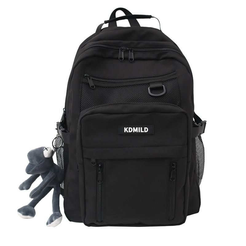 2025 New Schoolbag Male Korean Version Harajuku Female High School College Student Versatile Large-capacity Multi-layer Backpack Backpack