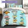 Octonauts Power Bedding Quilt Set Quilt Cover Pillowcase Home Decoration Birthday Gift (1 * duvet cover + 2 * pillowcase, without core)