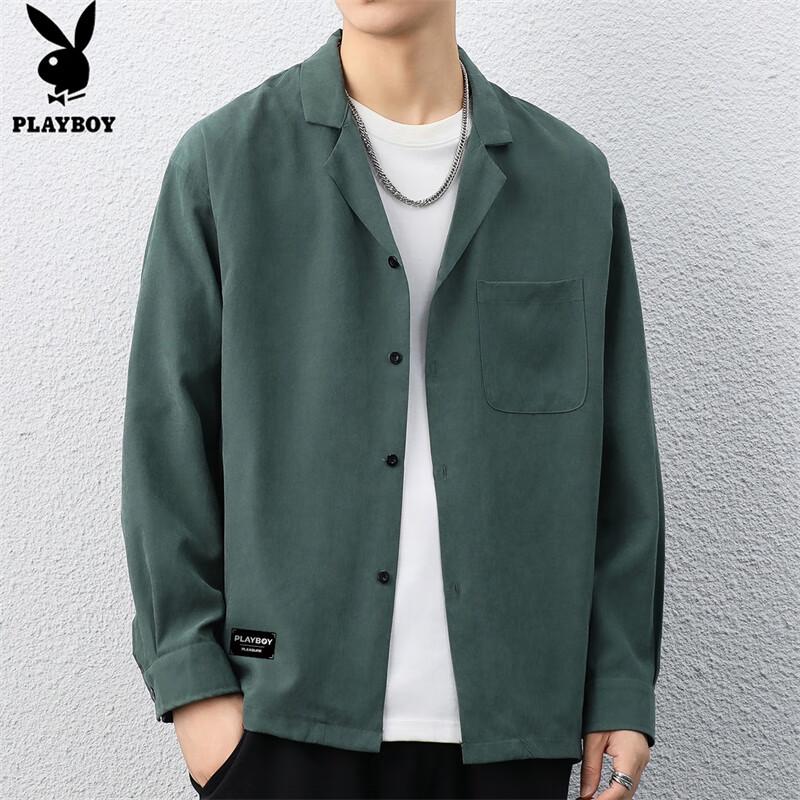 PLAYBOY Men s Long-Sleeve Casual Shirt XL