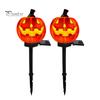 Energy Saving Solar Powered Landscape Stakes Halloween Pumpkin Light, Waterproof Garden LED Outdoor Festive Lanterns for Patio Lamp with Stake Pathway