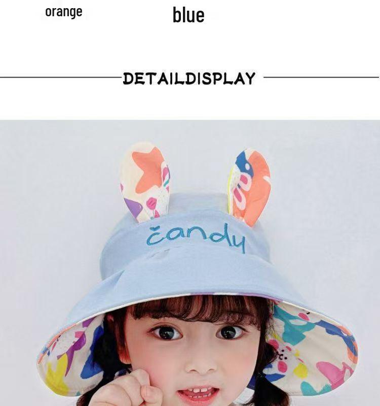 Kids' Summer Wide Brim UV Protection Reversible Sun Hat