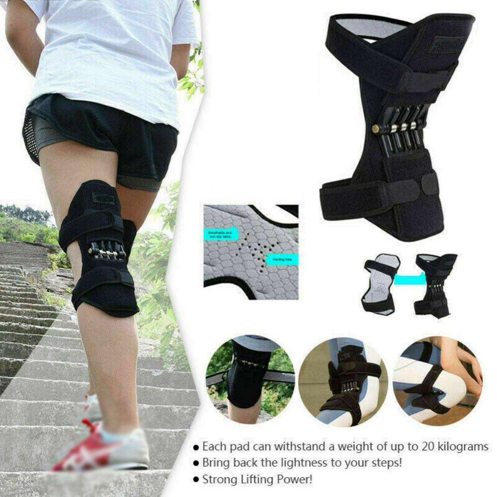 Chrániče kolen na podporu kloubů, pružinové, prodyšné, protiskluzové, Power Lift, chrániče kolen