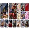 Winter Christmas Glass Phone Case For Samsung S25 S24 S23 S22 Ultra S24 Plus A55 A16 A54 A15 A56 A36 S25 FE