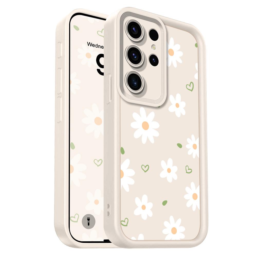 Floating Daisies Phone Case For Samsung Galaxy S23 S22 S21 S20 FE Plus Ultra Note 20 5G Staircase Soft Cover