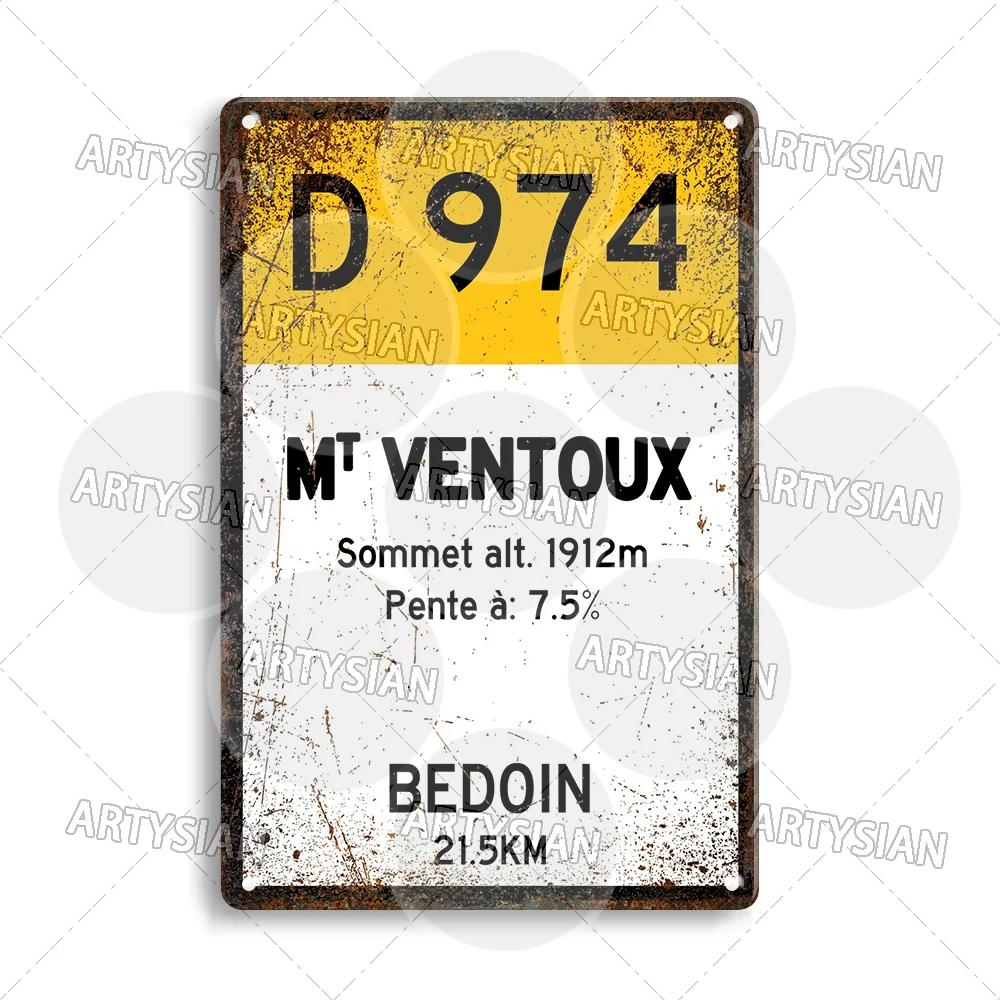 Turul Franței Ciclism Placă metalică Reper ALPE d'HUEZ Col D'Aubisque Col du Granon Peyresourde d'IZOARD l'ISERAN BONETTE