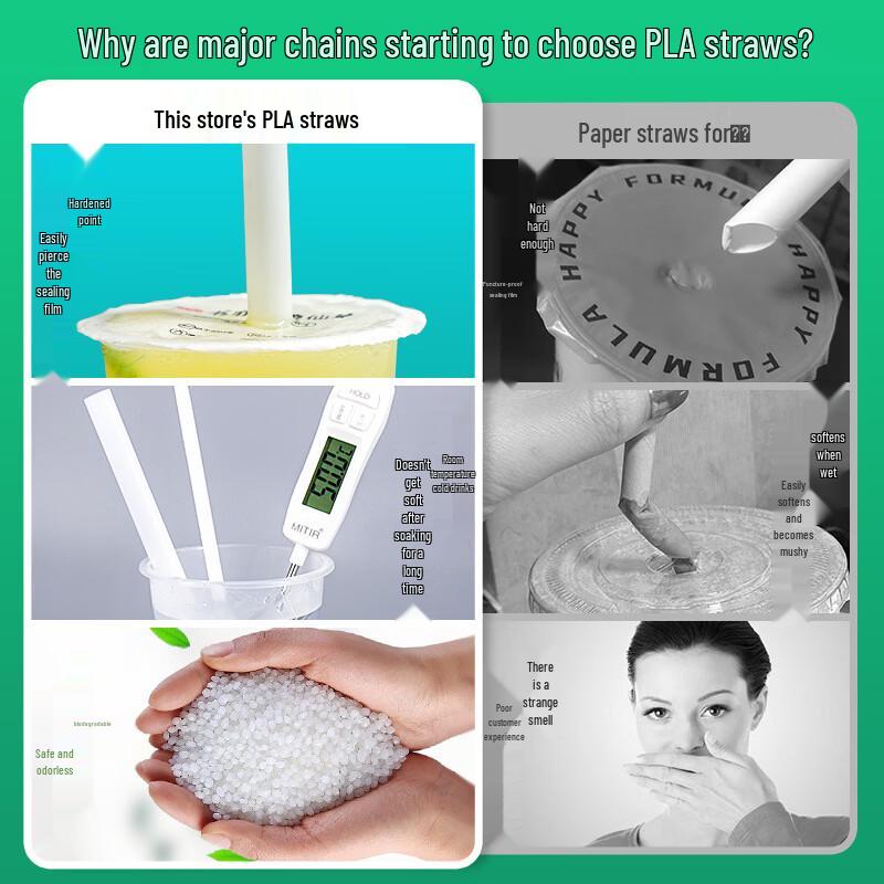 Disposable Individually Wrapped Sugarcane Pulp Stirring Straws