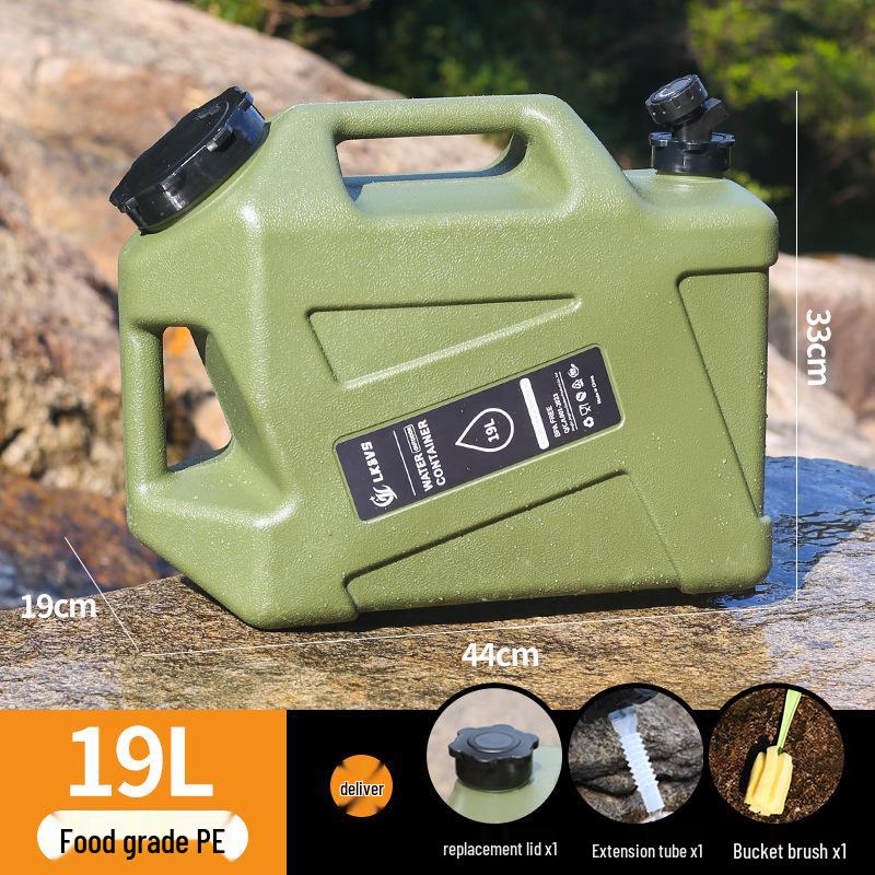 Food Grade PE Water Bucket with Faucet for Outdoor, Camping, and Household Use