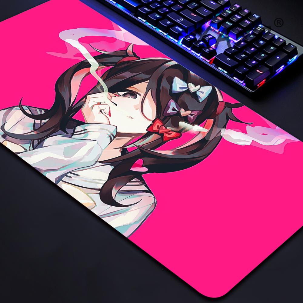 NEEDY GIRL OVERDOSE Anime Mouse Pad Mouse Pad Cute HD Desk Pad Extended Gaming Keyboard Mats Large XXL Gamer Mousepad X
