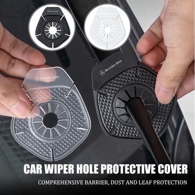 Ycbs4 Car Wiper Hole Protective Cover Windshield Wiper Bottom Silicone Pads Accessories For Benz AMG CLA CLS C180 C200 W204 W205