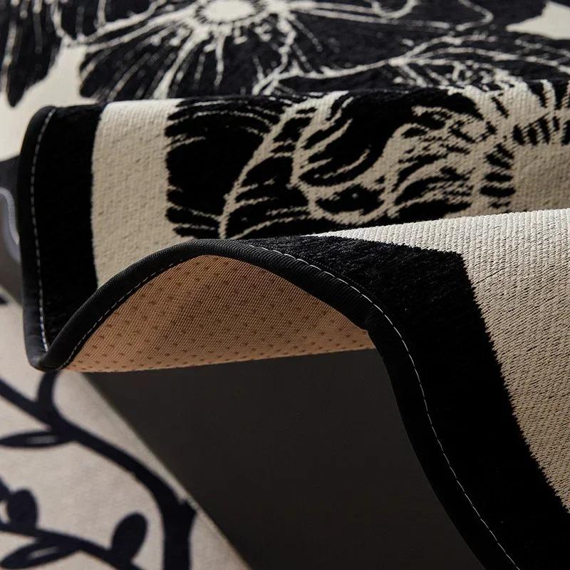 Chenille Sofa Covers for Living Room Irregular Shape Universal Sofa Cushion Flowers Prints High Quality Couch Towel Home Decor
