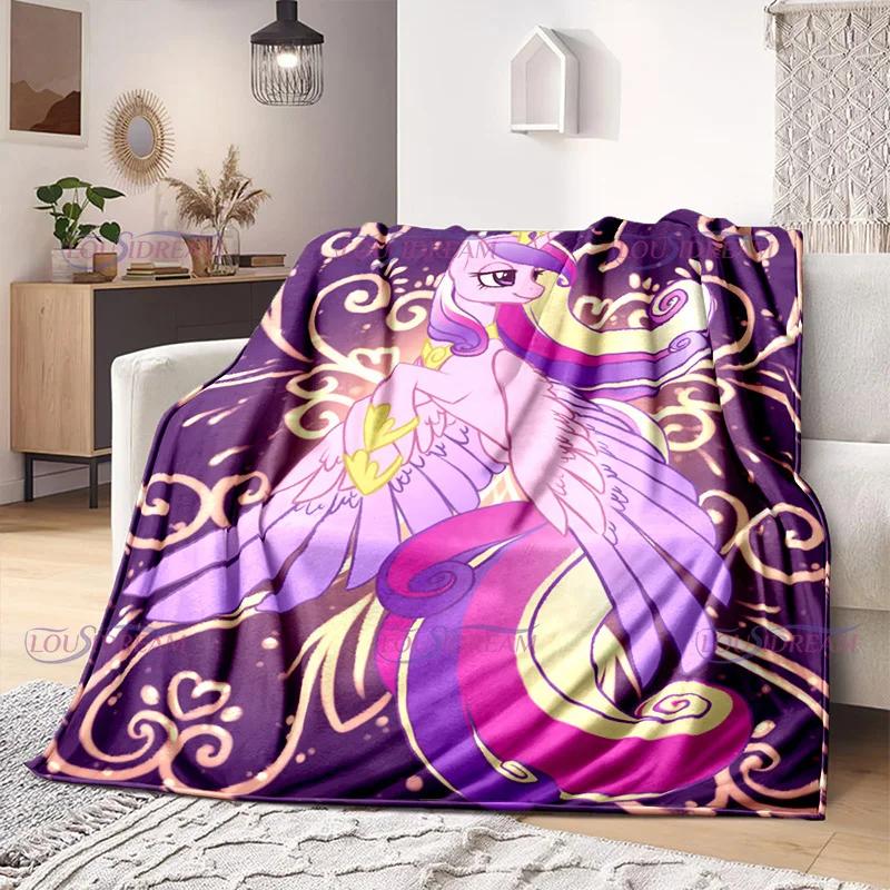 New Arrived Colorful Unicorn Flannel Blanket Gifts for Kids Moon Little Unicorn Print Soft Cozy Lightweight Plush Throw Blanket