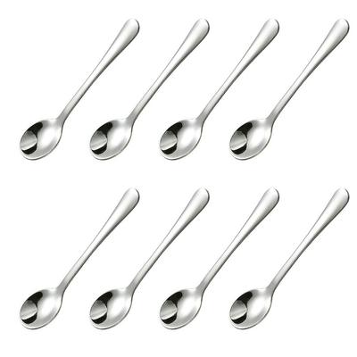 8 PCS Tiny Stainless Steel Spoons for Spices Jars, Salt, Sugar, Pepper, Honey