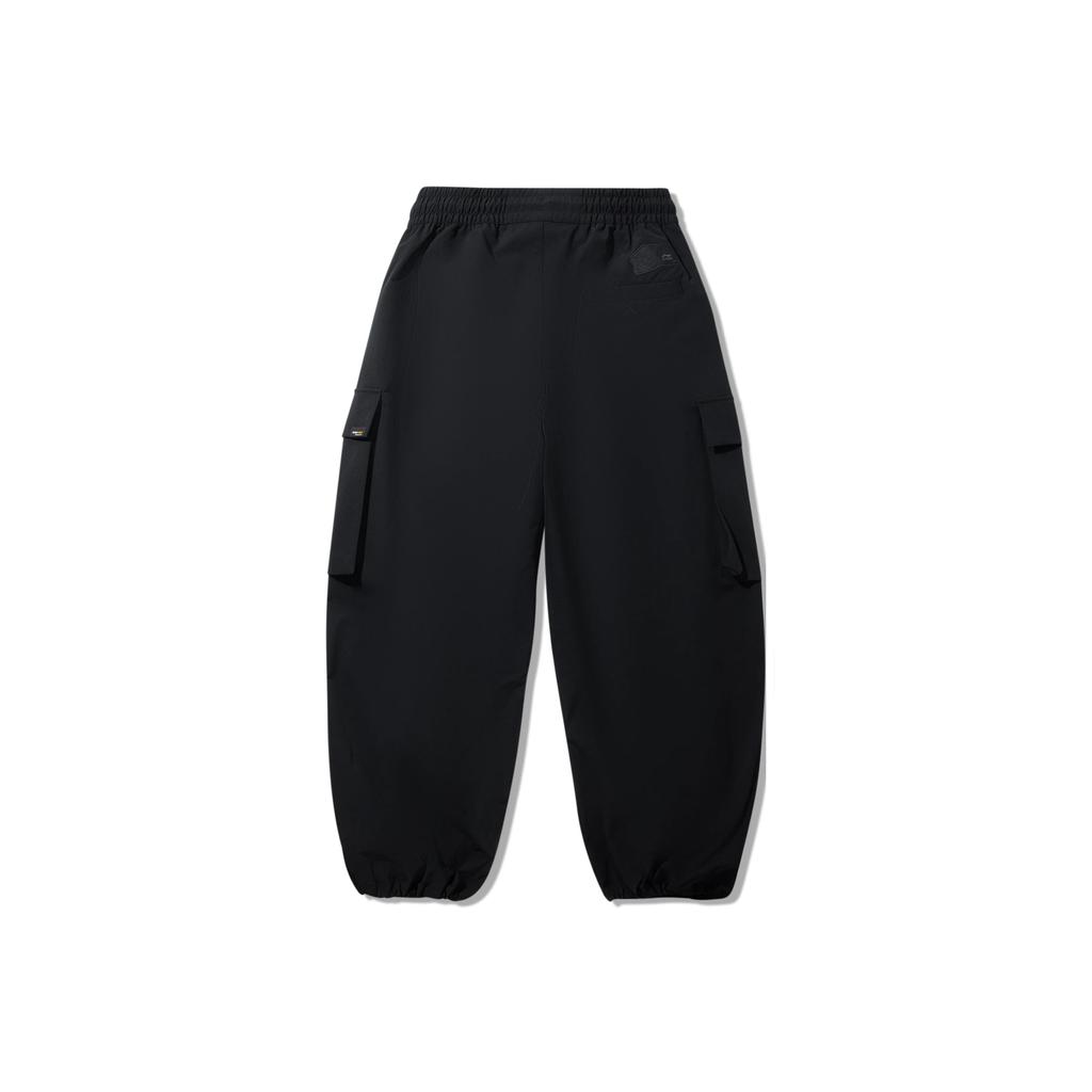 Li Ning Kung Fu Series Sports Minimalist Solid Color Cuffed Loose Casual Pants Men Pants AKXV347-1