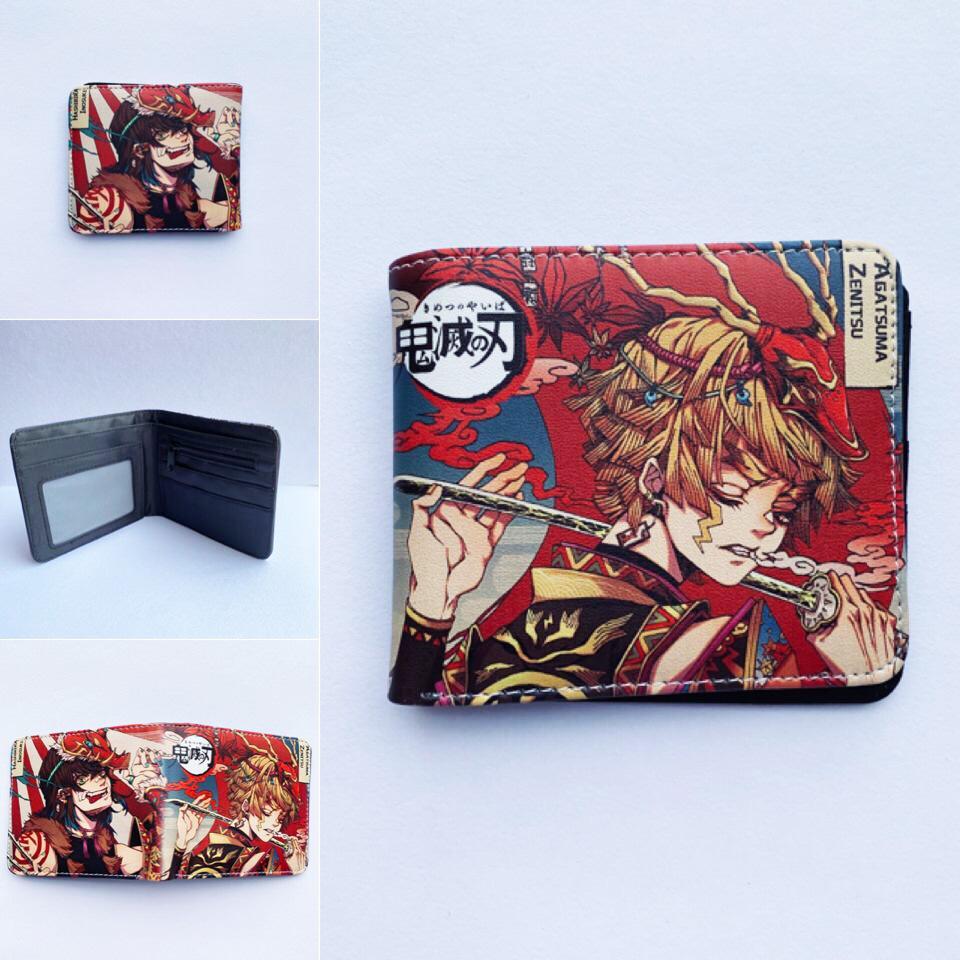 Japan cartoon comics Demon Slayer Short Wallet Cartoon Print Student Coin Purse 0022