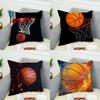 Basketball Pillow Case For Car Sofa Decorative Home Doublesided Print Plush Square Throw Pillow Cushion Cover