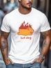 Unisexs Hot Dog Print T Shirt Funny Casual Crew Neck Short Sleeve Summer Tee