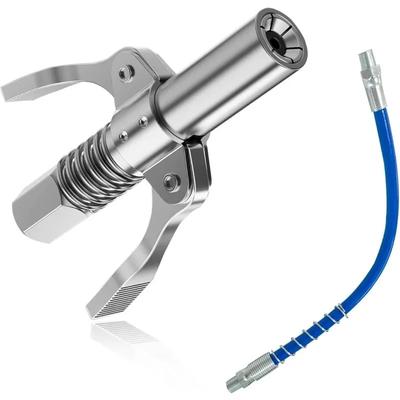Oil Pump Filling Tool Mini Grease Gun Coupler 10000PSI Manual Grease Pump Head Syringe Lubrication Nozzle Injector Nipple