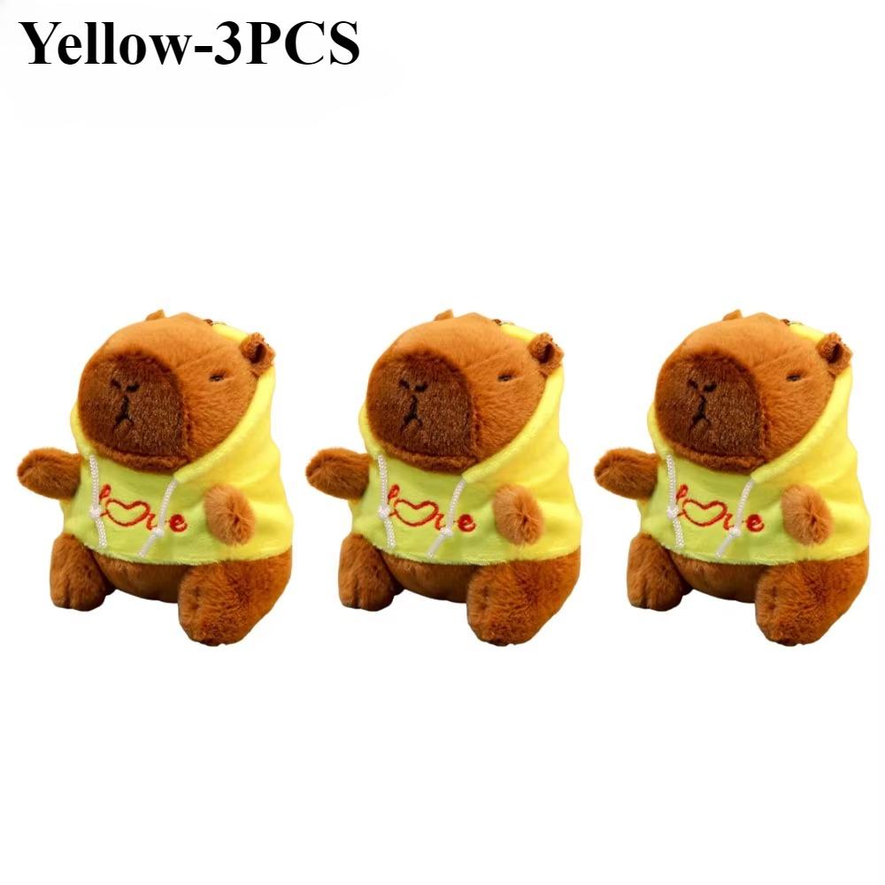 1-10PCS Cute Capybara Plush Pendant Water Dolphin Plush Toy Keychain Bag Pendant Children's Birthday Gift Holiday Party Favours