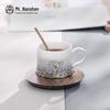 Mr. Nanshan Ceramic Latte & Tea Mug Set with Saucer & Spoon