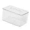 Clear Tissue Box Multi Functional Rectangle Decorative Space Saving Transparent Napkin Storage Dispenser