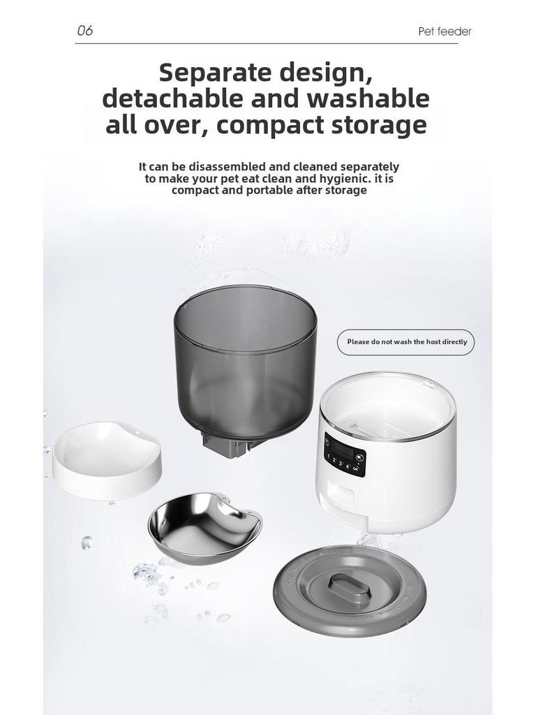 Smart Pet Feeder: 4L Automatic Food Bowl for Cats and Dogs