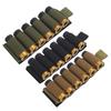6 Schuss 12 Gauge Schrotpatronenhalter Elastische Munitionsorganisator-Tasche Taktisches Westenzubehör für Jagd Schießen EDC Aufbewahrung