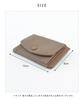 Altro Rose Fragment Case, a slim, mini wallet for women in grained pinkbeige. Features a bifold design with a coin purse and synthetic leather card