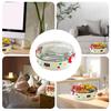 Fruit Serving Tray Double Layer Food Storage Organizer Plate With Drainage Fruit Plate Serving Tray For Nut Candy Charcuterie