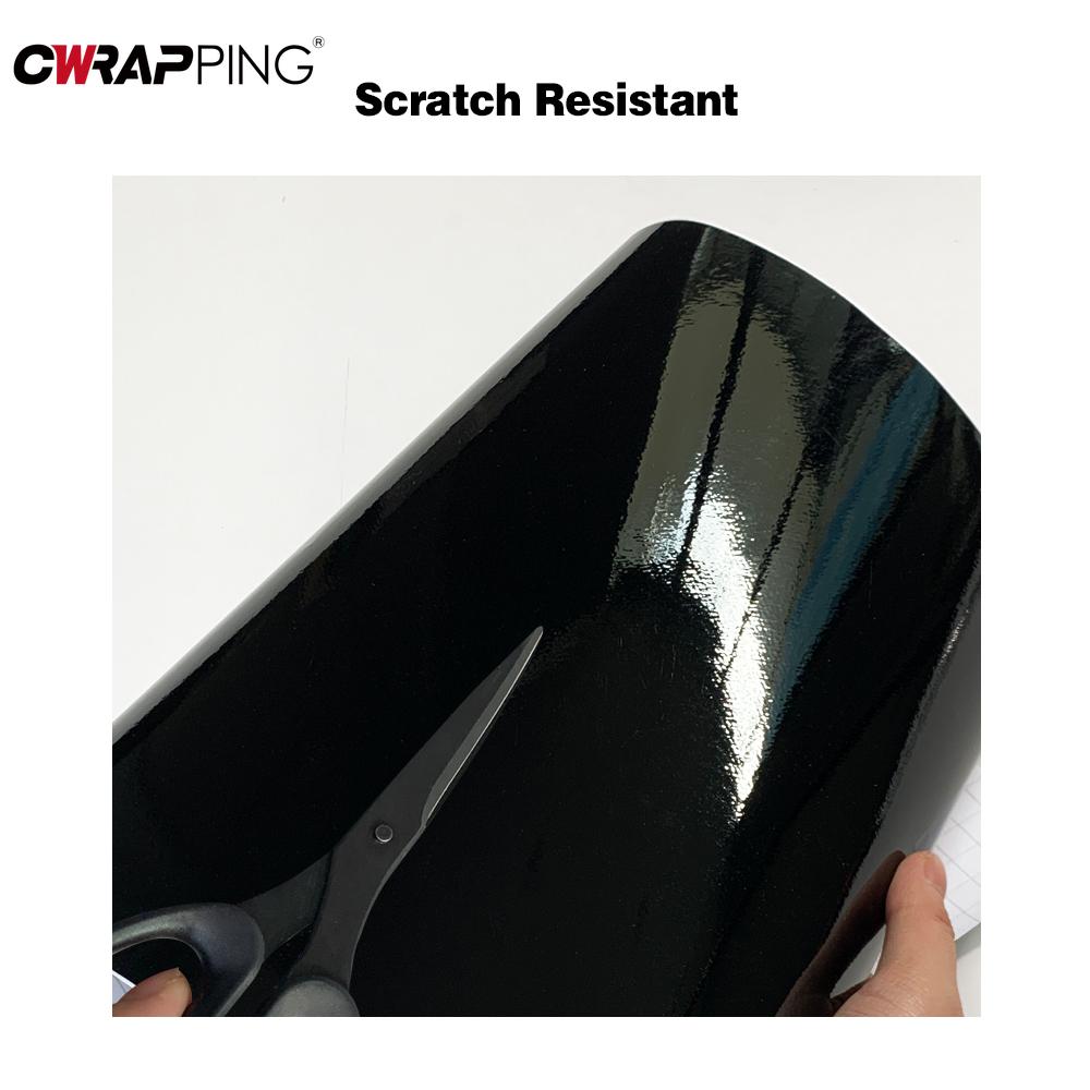 Car Glossy Black Sticker Waterproof Air Release DIY Stickers Car On The Hood Adhesive Vinyl for Auto Motorcycle Body Stickers