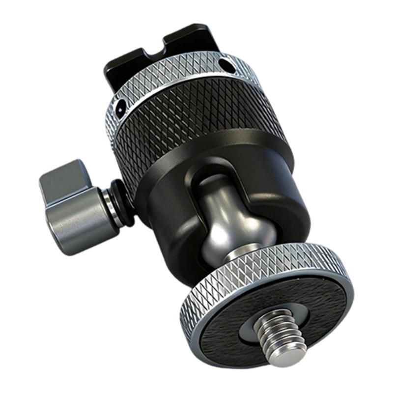

Aluminum Construction Universal Rotating Cold Shoe Adapter with 1/4in Screw For Camera Phone And Monitor 1
