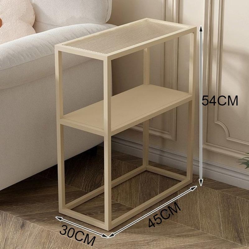 Metal Coffee Table Luxury Modern Removable End Tables Simple Narrow Shelves Organizers Home Living Room Bedroom Furnitures