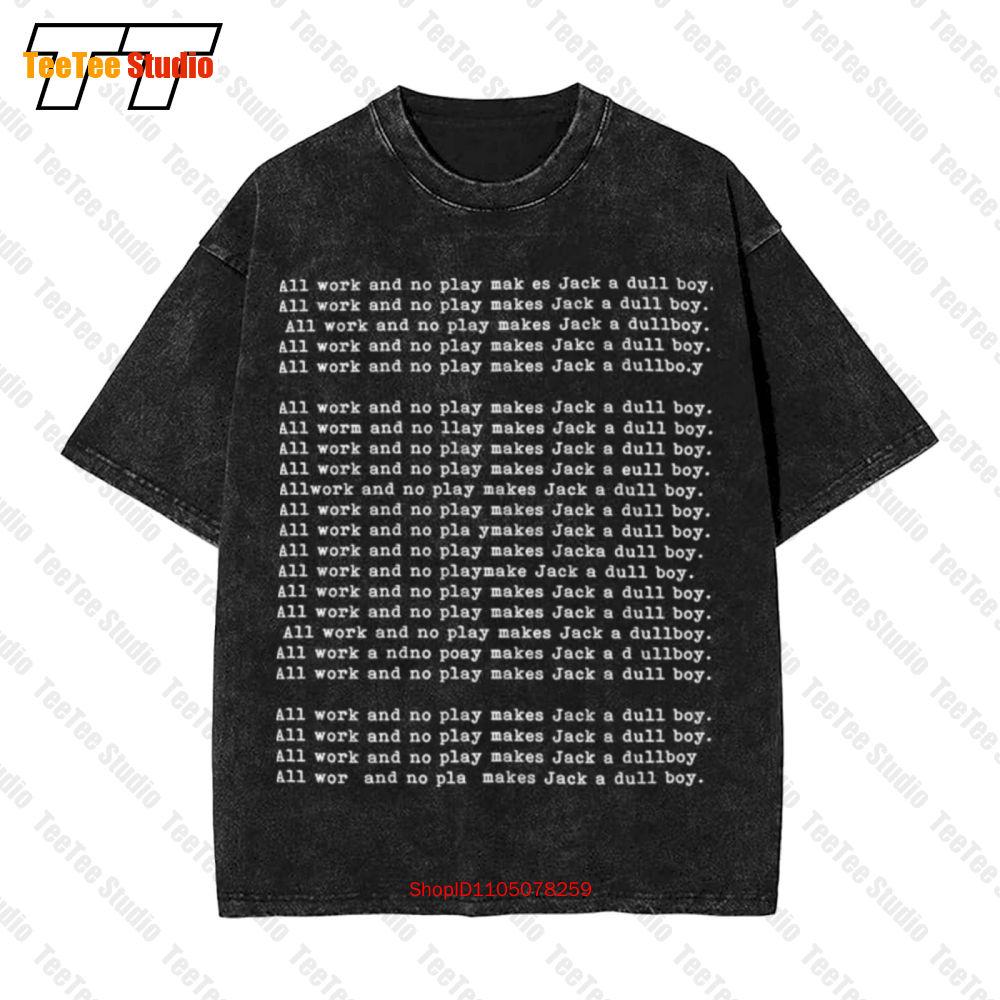 All Work And No Play Vintage Oversized TShirt TVG S