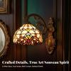 Tiffany Wall Sconce Antique Lamp with Stained-Glass Shade