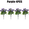 2/4/8Pcs Simulation Chrysanthemum Daisy Artificial Flowers Plastic Decorative Plants For Outdoor Garden Home Decoration