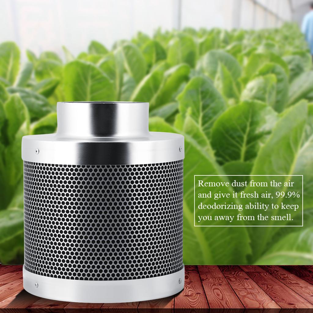 Stainless Steel Carbon Filters 4 Inch Hydroponics Keep Away Smell House Workshop