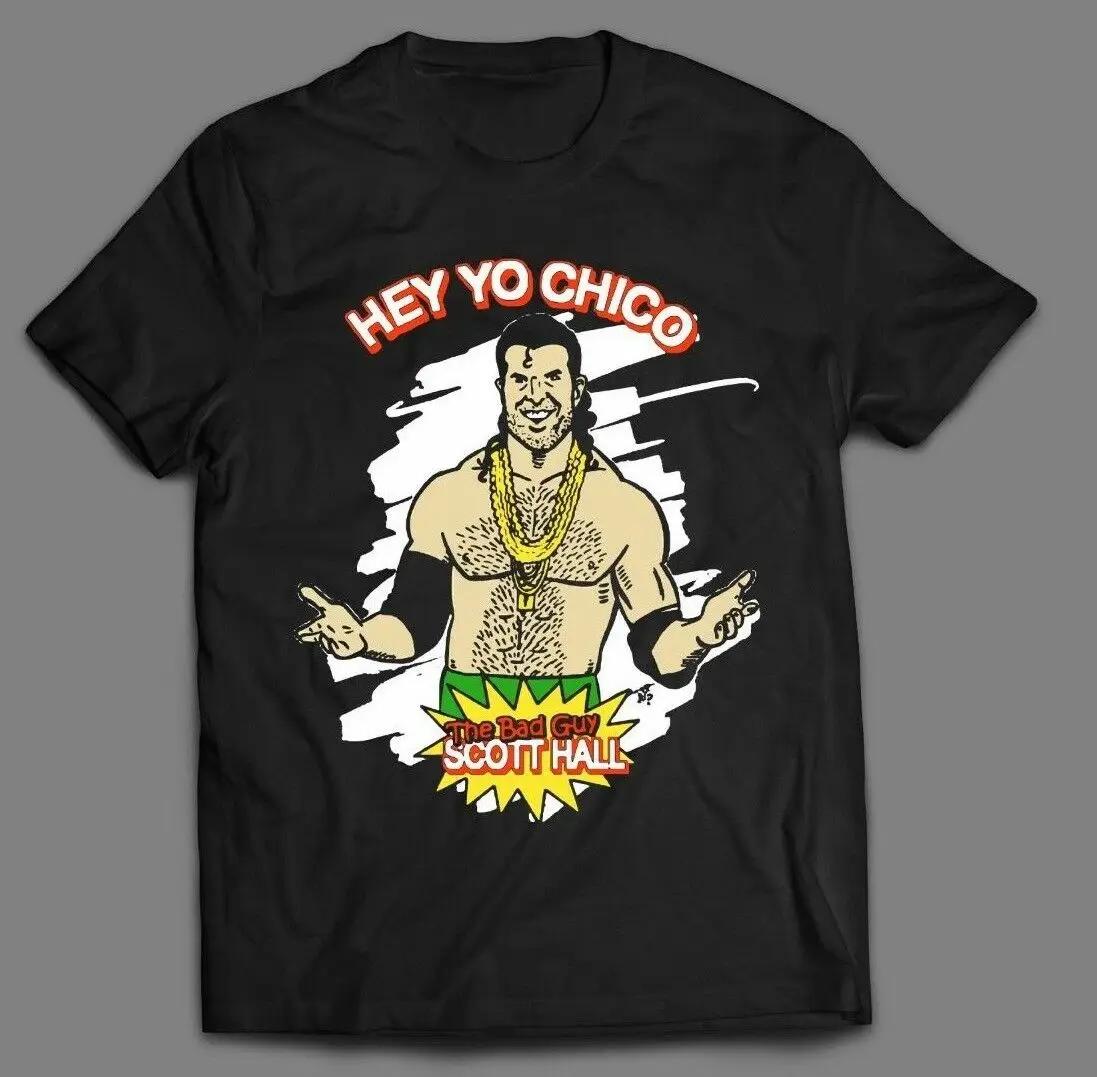 

Эй Йо Чико , Я Плохой Парень Футболка Рестлера Рейзор 100% Хлопок Круглый Вырез Летняя С Коротким Рукавом Повседневная Мужская Футболка Размер S-3XL XXXXXL чёрный