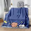 Cute cartoon bear printed blanket Warm Flannel Blankets Soft and Comfortable Home Travel Blanket bed linings Birthday Gift