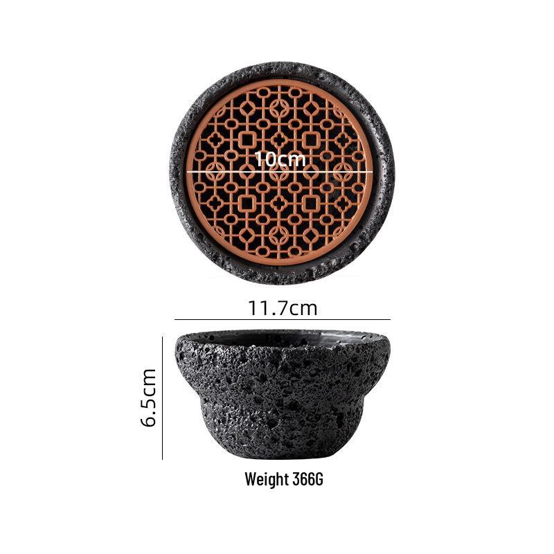 Specialty Meteorite Ball Plate - Japanese Style Creative Tableware with Dry Ice Effect
