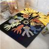 Anime Naruto Printed Floor Mat Living Room Area Rugs Bedroom Bedside Bay Window Carpet