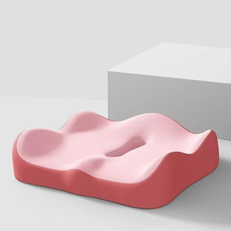 Curved Memory Foam Cushion - Coccyx Comfort; Ideal Pressure Relief for Car or Office, 1PC