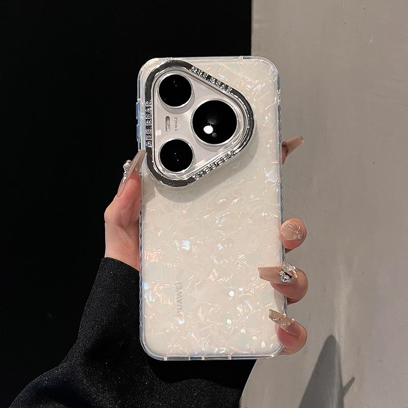 Applicable to Huawei pura80pro mobile phone case new p80 women's gradual change shell pattern pura70 pro anti-drop case