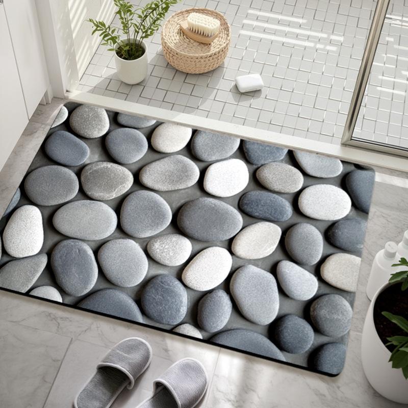 

3D Домашний ковер Коврик для ванной Кухонный домашний коврик Противоскользящий Износостойкий Водопоглощающий Быстросохнущий 40 * 60cm