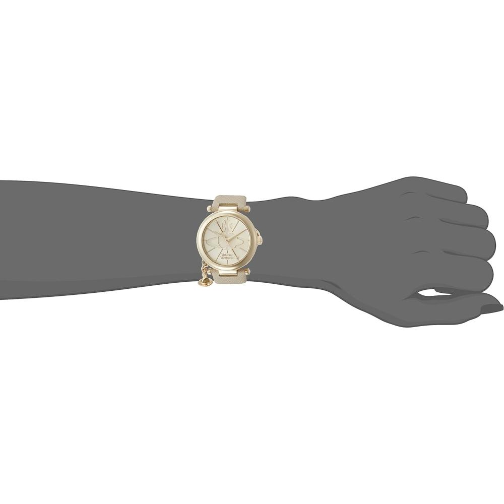 No Vivienne Westwood [Vivienne Westwood] Watch Orb Pop Gold Dial Ivory Leather Quartz Vv006gdcm Parallel Imported Item Beige