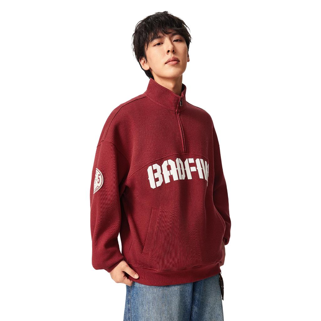 Li Ning Badfive Logo Bestickter Zip-Up Hoodie Herren Hoodies AWDW033-5