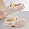 Cotton slippers autumn and winter thick-bottomed couples piled thickened warm and non-slip outer wear home slippers